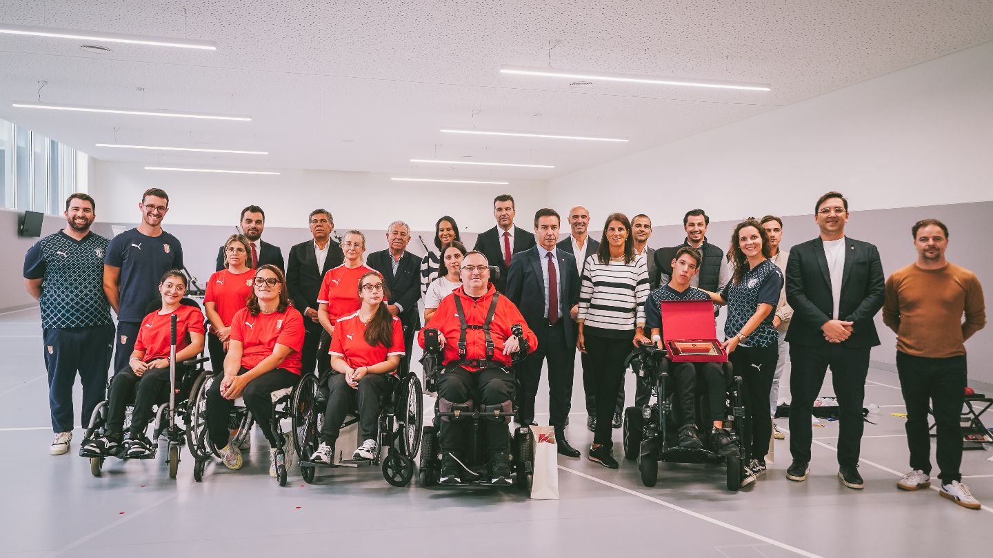 SC Braga homenageia Luís Caravana e José Abílio Gonçalves pelas conquistas em boccia